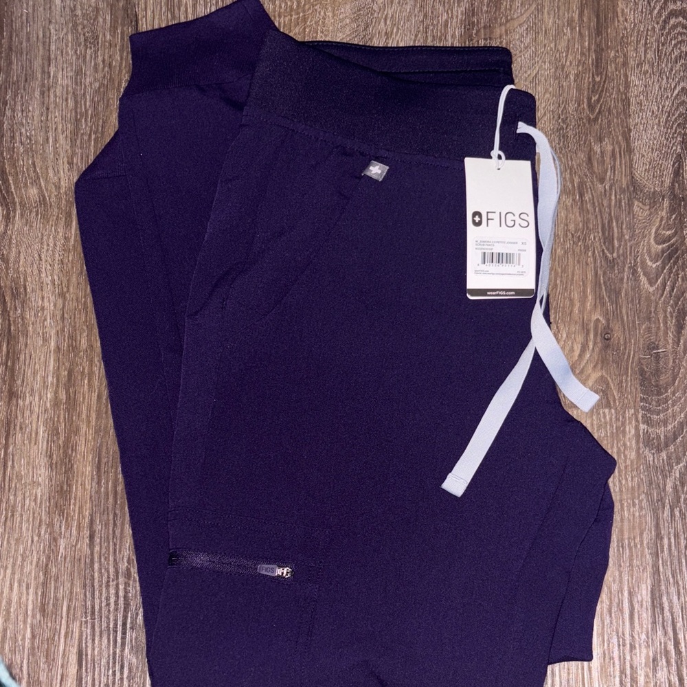 Figs Deep Purple Scrub Jogger pants